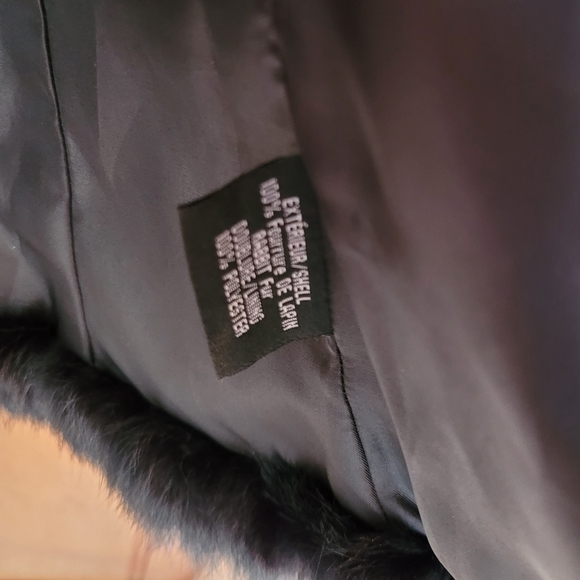 🔥🔥100% Smooth Black Rabbit Fur Coat S/XS A Pro Peaux Montreal🔥🔥 - Picture 5 of 6